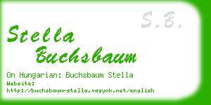 stella buchsbaum business card